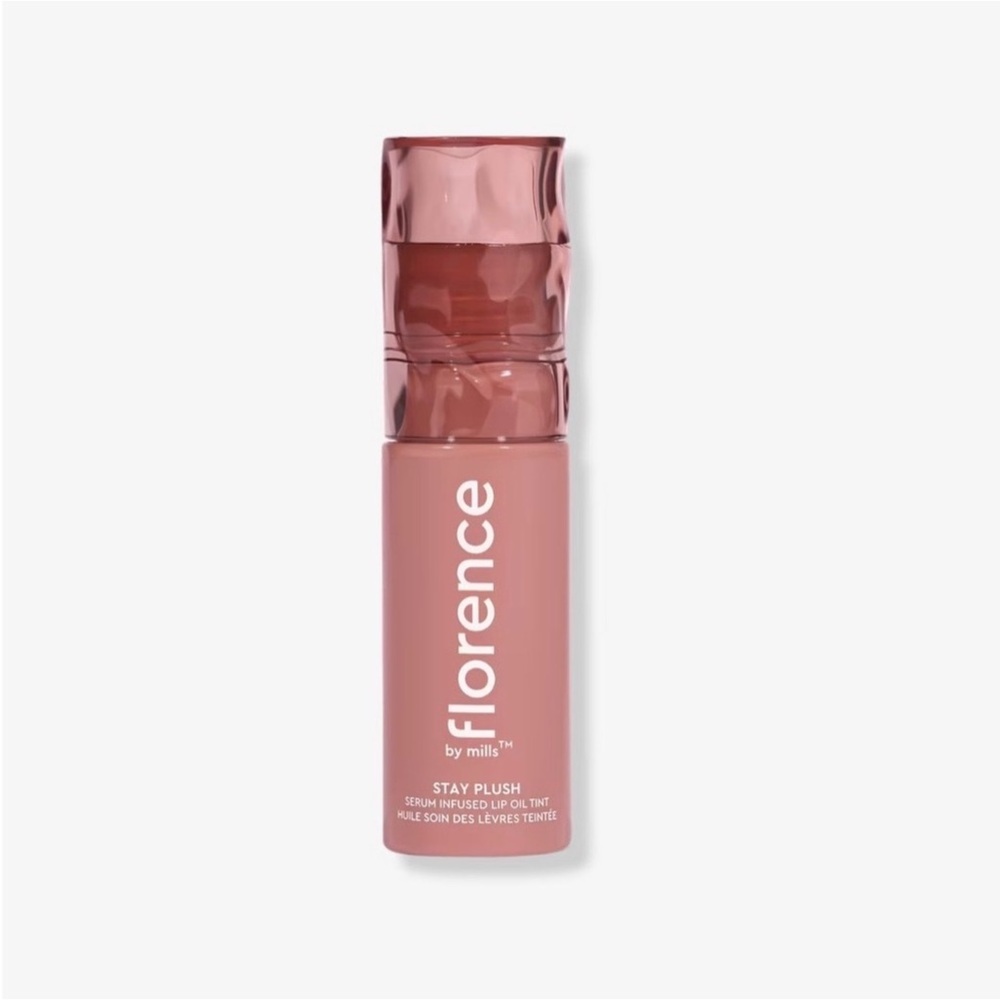 Florence by Mills Stay Plush Lip Oil Tint - Coconut Colada NIB